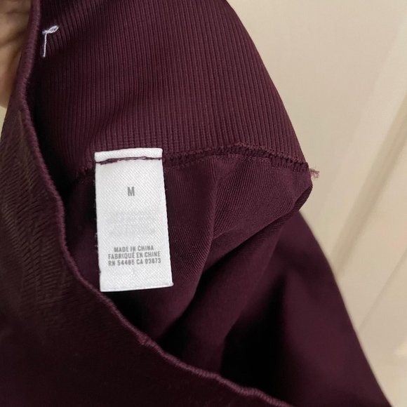 Aerie Chill Play Move Womens Maroon High Rise Seamless Perforated Legging Medium - Picture 6 of 9